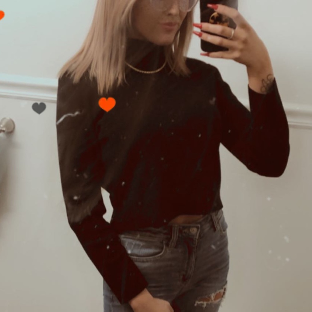 Black turtle neck